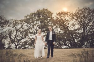 sunset wedding